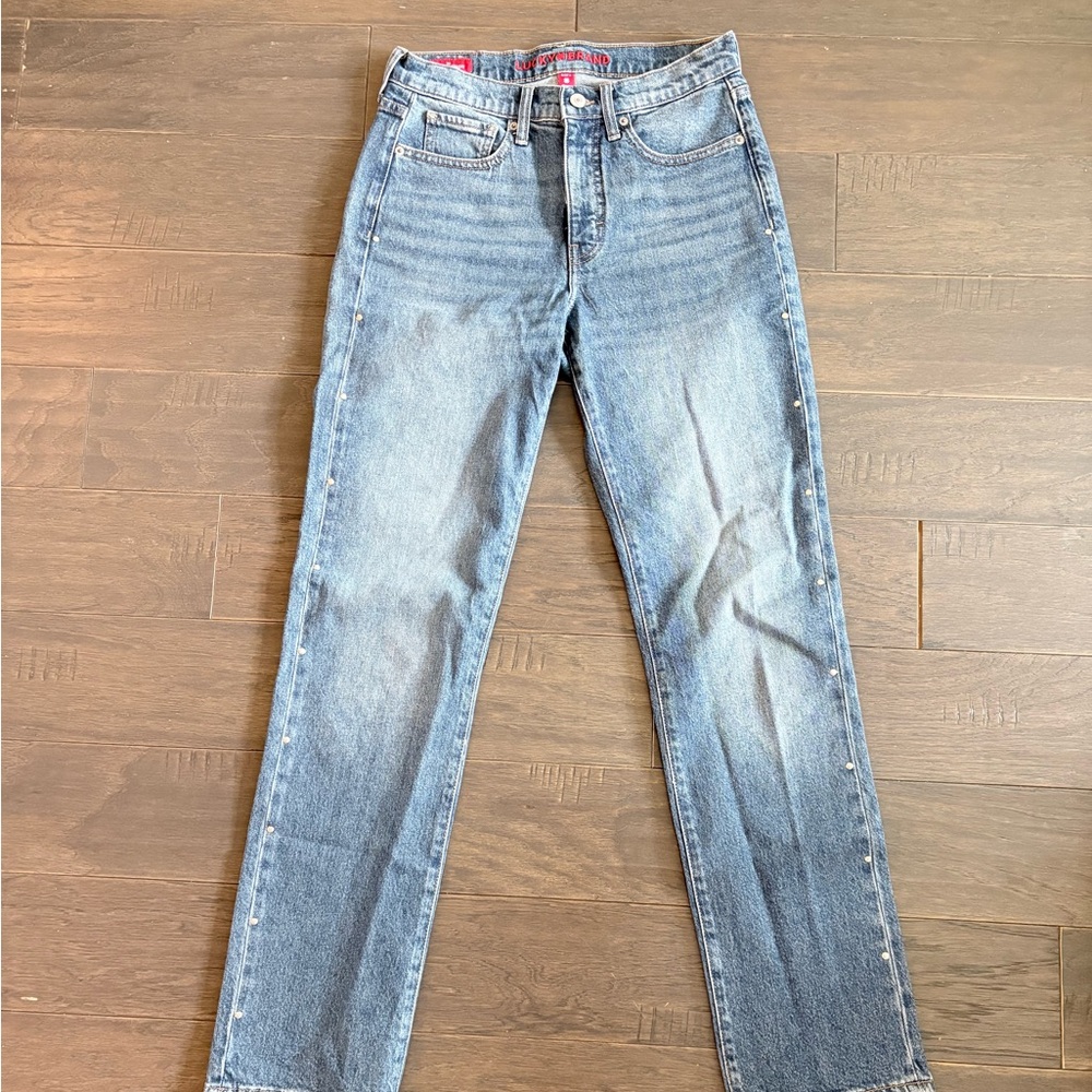 Lucky Brand Blue Denim Jeans with Studs on the Side